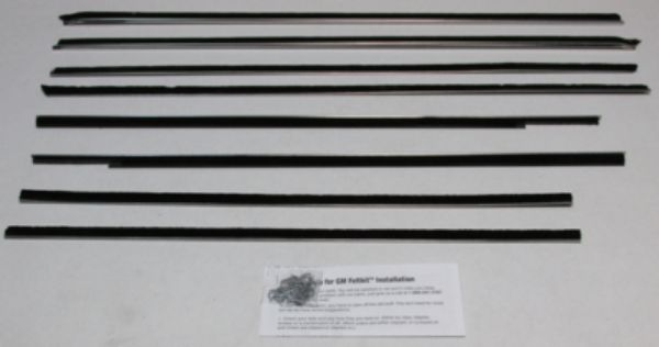 Picture of 1959-60 Deville 2 Door Hardtop Authentic Window Felts Whiskers Kit (8pcs)