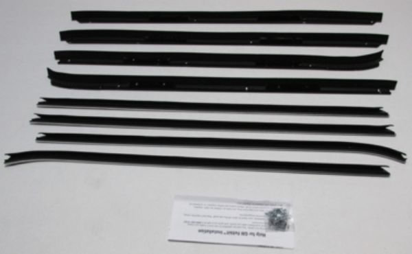 Picture of 1971-76 Fleetwood 4 Door Sedan Authentic Window Felts Whiskers Kit(8pcs)