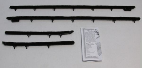 Picture of 1967 Camaro Convertible Authentic Window Felts Whiskers Kit Outers Only (4pcs)
