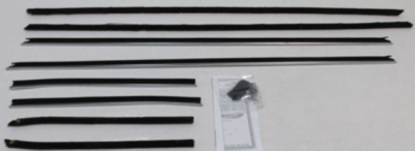 Picture of 1968 Camaro Coupe Authentic Window Felts Whiskers Kit With Buick Special Molding Deluxe Interior