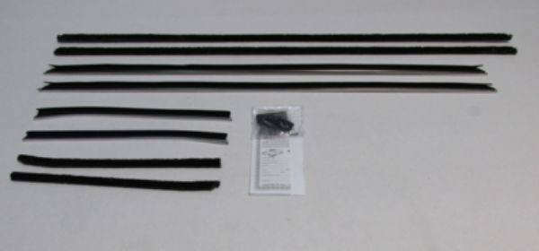 Picture of 1968 Camaro Convertible Authentic Window Felts Whiskers Kit With Buick Special Molding Deluxe Interior