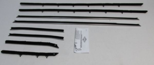 Picture of 1968-69 Camaro Convertible Deluxe Interior Authentic Window Felts Whiskers Kit (8pcs)