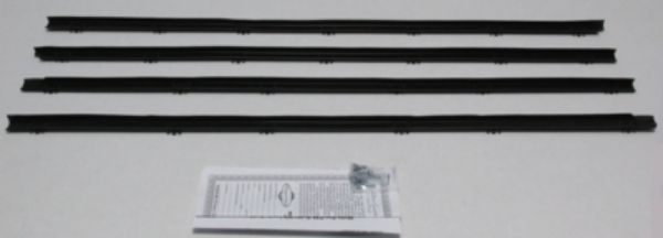 Picture of 1964 El Camino & 2 Door Station Wagon Authentic Window Felts Whiskers Kit (4pcs)