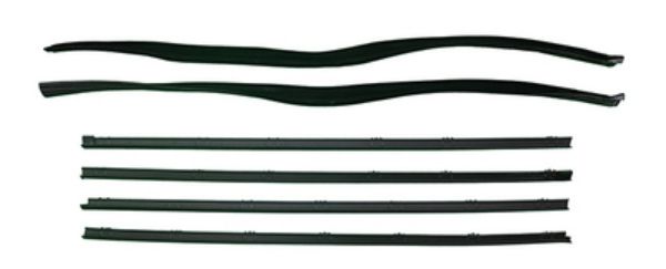 Picture of 1964 El Camino & 2 Door Station Wagon Superkit Authentic Window Felts Whiskers Kit & Glass Run Set (6pcs)