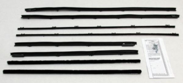 Picture of 1965 Chevelle 2 Door Hardtop Authentic Window Felts Whiskers Kit (8pcs)