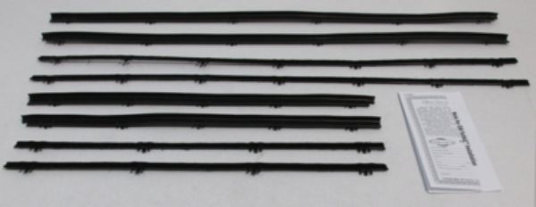 Picture of 1965 Chevelle 4 Door Sedan Authentic Window Felts Whiskers Kit (8pcs)
