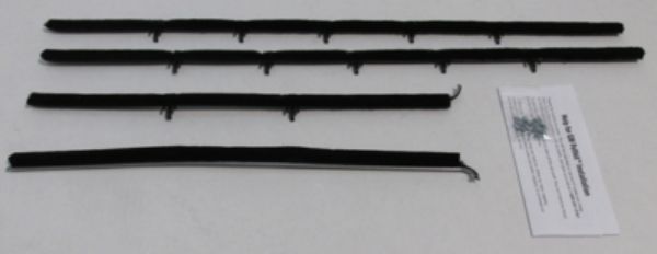 Picture of 1966-67 Chevelle Coupe Outers Only Authentic Window Felts Whiskers Kit (4pcs)