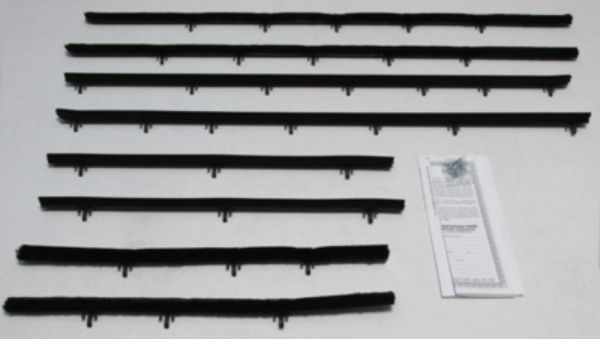 Picture of 1966-67 Chevelle Convertible Authentic Window Felts Whiskers Kit (8pcs)