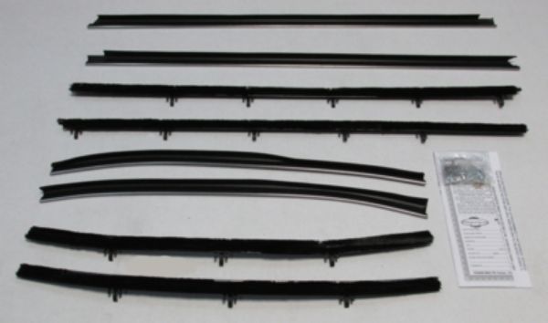 Picture of 1969 Chevelle 2 Door Sedan Authentic Window Felts Whiskers Kit (8pcs)