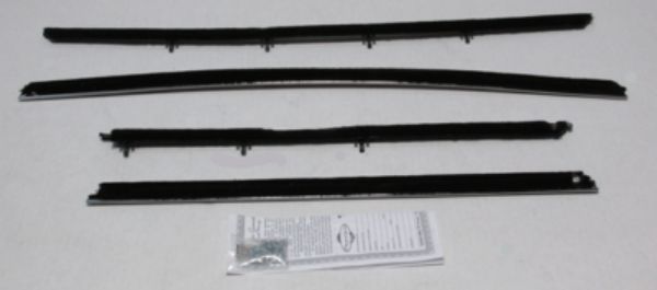 Picture of 1968-72 Chevelle 4 Door Hardtop Authentic Window Felts Whiskers Kit (4pcs)