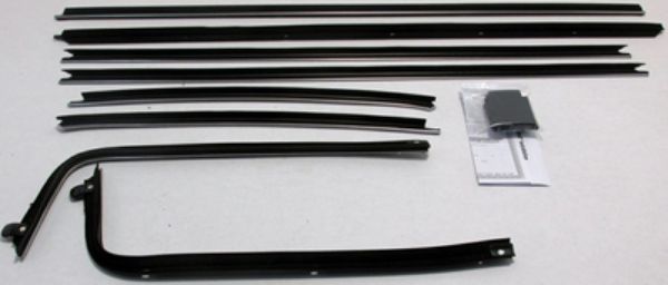 Picture of 1970-72 Chevelle 2 Door Hardtop Authentic Window Felts Whiskers Kit (8pcs)