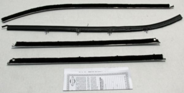 Picture of 1970-72 Chevy Malibu 4 Door Outers Only Authentic Window Felts Whiskers Kit (4pcs)