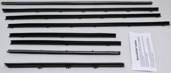 Picture of 1964 Chevelle Convertible Replacement Window Felts Whiskers Kit (8pcs)