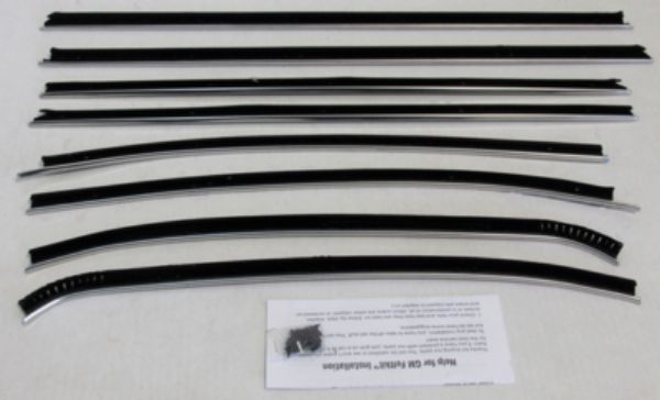 Picture of 1968 Chevelle 2 Door Coupe Replacement Window Felts Whiskers Kit (8pcs)