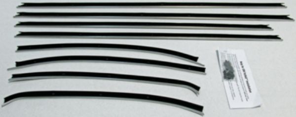 Picture of 1969 Chevelle 2 Door Coupe Replacement Window Felts Whiskers Kit (8pcs)