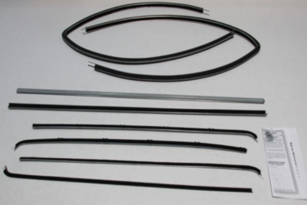 Picture of 1955-57 Chevy Deluxe Sedan Delivery Authentic Window Felts Whiskers Kit (8pcs)