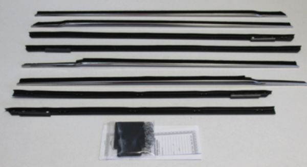 Picture of 1961-62 Impala 4 Door Hardtop Authentic Window Felts Whiskers Kit (8pcs)