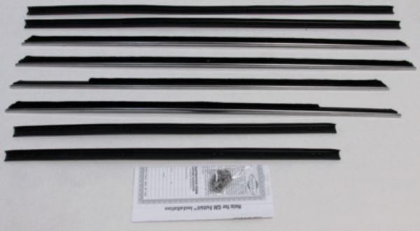 Picture of 1961-62 Impala 4 Door Sedan Authentic Window Felts Whiskers Kit (8pcs)