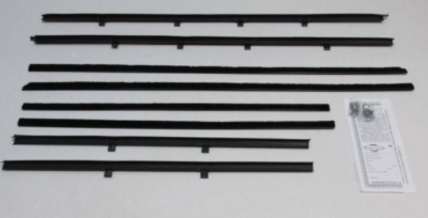 Picture of 1961-64 Bel Air & Biscayne 2 Door Sedan Authentic Window Felts Whiskers Kit (8pcs)