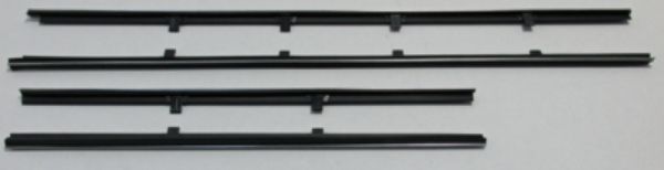 Picture of 1961-64 Bel Air & Biscayne 2 Door Sedan Outers Only Authentic Window Felts Whiskers Kit (4pcs)