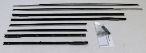 Picture of 1963-64 Impala 2 Door Hardtop Authentic Window Felts Whiskers Kit (8pcs)