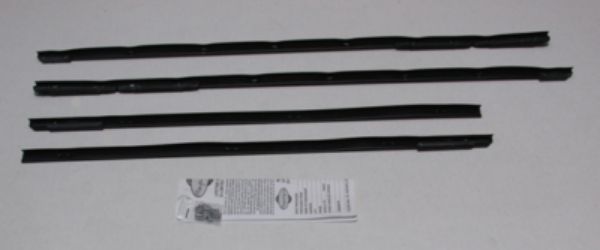 Picture of 1963-64 Impala 4 Door Hardtop Outers Only Authentic Window Felts Whiskers Kit (4pcs)
