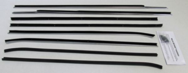 Picture of 1961 Impala 2 Door Hardtop Replacement Window Felts Whiskers Kit (8pcs)