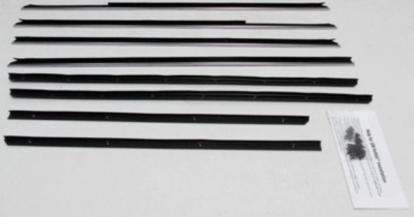 Picture of 1963-64 Impala 4 Door Hardtop Replacement Window Felts Whiskers Kit (8pcs)