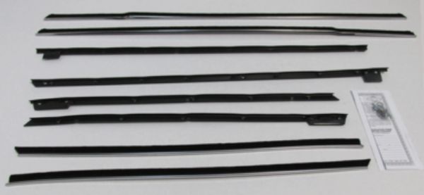 Picture of 1965 Impala 2 Door Hardtop Authentic Window Felts Whiskers Kit (8pcs)