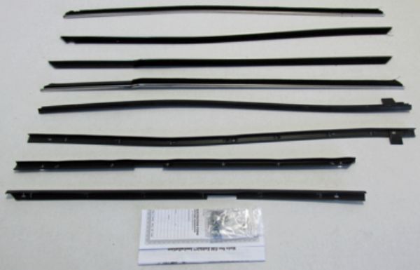 Picture of 1965-66 Impala 4 Door Hardtop With Buick Special Molding Authentic Window Felts Whiskers Kit (8pcs)