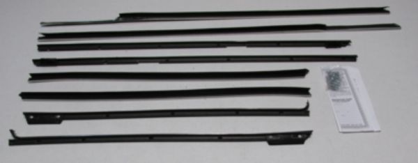 Picture of 1966 Impala 2 Door Hardtop Authentic Window Felts Whiskers Kit (8pcs)