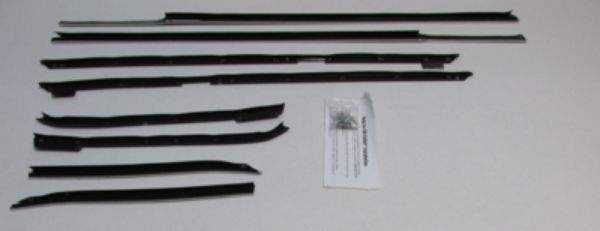 Picture of 1967 Caprice 2 Door Hardtop Authentic Window Felts Whiskers Kit (8pcs)