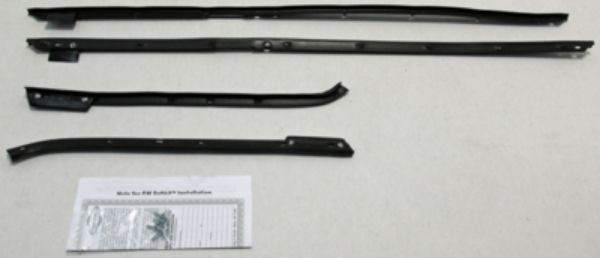 Picture of 1967 Caprice 2 Door Hardtop Outers Only Authentic Window Felts Whiskers Kit (4pcs)