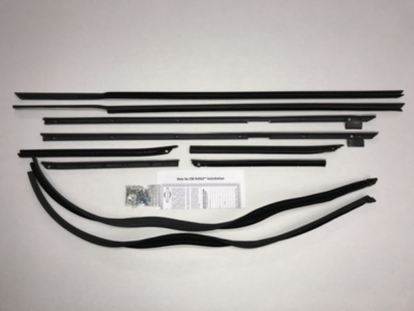 Picture of 1967 Caprice 2 Door Hardtop Superkit Authentic Window Felts Whiskers Kit & Glass Run Set