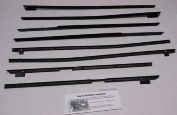 Picture of 1967 Caprice 4 Door Hardtop Authentic Window Felts Whiskers Kit (8pcs)