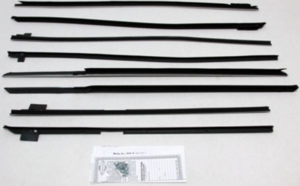Picture of 1967-68 Impala 4 Door Hardtop Authentic Window Felts Whiskers Kit (8pcs)