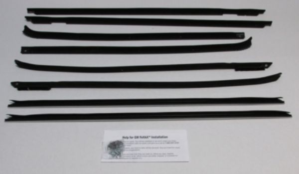 Picture of 1969-70 Impala 4 Door Hardtop Authentic Window Felts Whiskers Kit (8pcs)