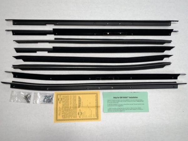 Picture of 1977-79 Caprice 4 Door Sedan Authentic Window Felts Whiskers Kit (8pcs)