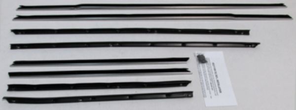 Picture of 1965 Impala Convertible Replacement Window Felts Whiskers Kit (8pcs)