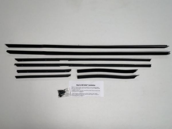 Picture of 1967 Caprice 2 Door Hardtop Replacement Window Felts Whiskers Kit (8pcs)