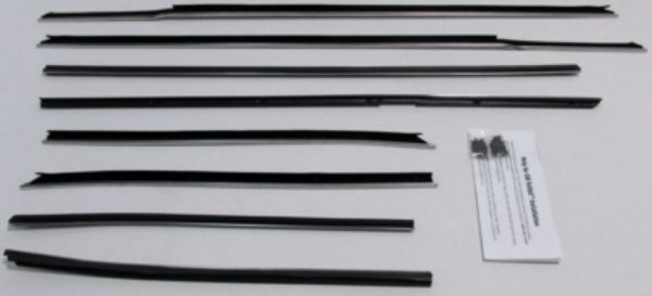 Picture of 1967-68 Impala Convertible Replacement Window Felts Whiskers Kit (8pcs)
