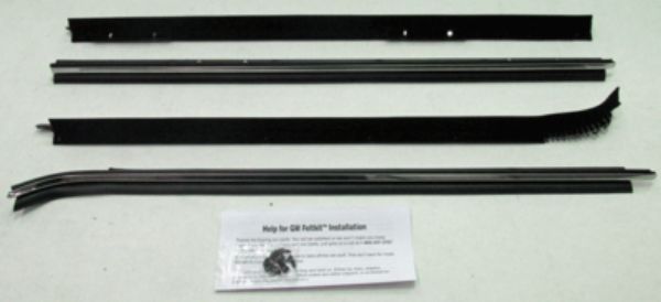 Picture of 1971-76 Impala Station Wagon Outers Only Replacement Window Felts Whiskers Kit (4pcs)