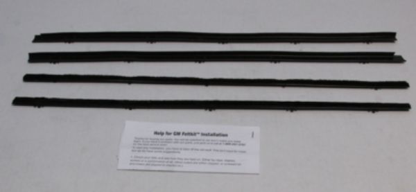 Picture of 1967-72 G.M. Truck Authentic Window Felts Whiskers Kit (4pcs)
