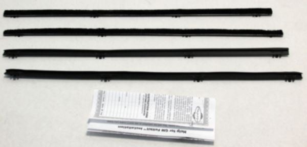 Picture of 1967-72 Suburban Rear Door Only Authentic Window Felts Whiskers Kit (4pcs)