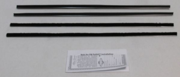 Picture of 1967-72 G.M. Truck All Buick Special Chrome Bead Window Felts Whiskers Kit