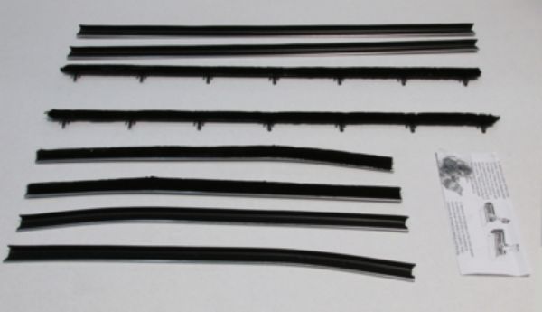 Picture of 1968-72 Nova 2 Door Sedan Authentic Window Felts Whiskers Kit (8pcs)