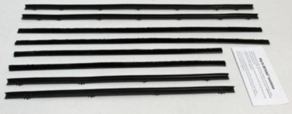 Picture of 1962-65 Nova & Chevy II 2 Door Sedan Replacement Window Felts Whiskers Kit (8pcs)