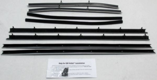 Picture of 1968-72 Nova 2 Door Sedan Replacement Window Felts Whiskers Kit (8pcs)