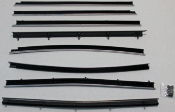 Picture of 1968-72 Nova 4 Door Sedan Replacement Window Felts Whiskers Kit (8pcs)