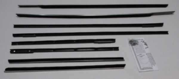 Picture of 1962 Oldsmobile Starfire 2 Door Hardtop Authentic Window Felts Whiskers Kit (8pcs)